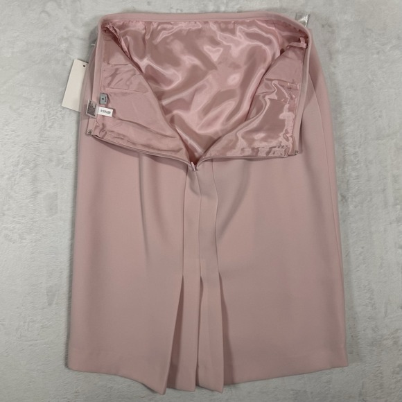 NEW Tahari ASL Blazer Skirt Suit Size 6 4 Bow Pleated Pale Pink Icon 2 Pc Set - Picture 8 of 16